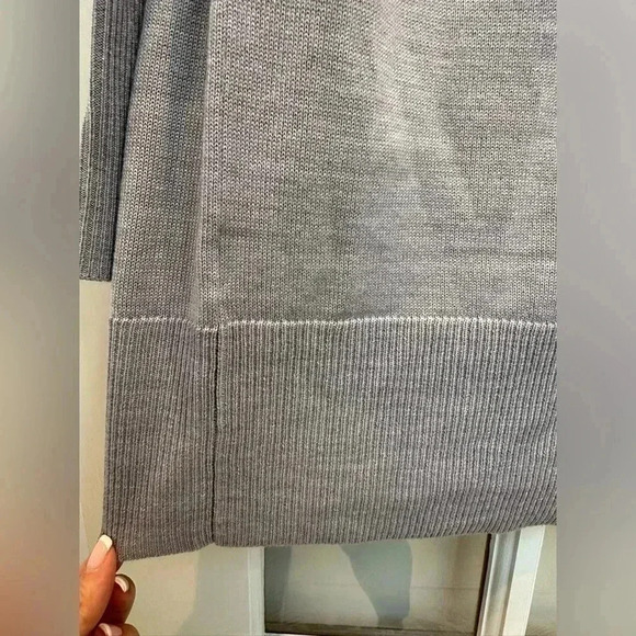 Nordstrom | Grey Everyday Open Front Cardigan Merino Wool Blend Size M Medium - Picture 7 of 14